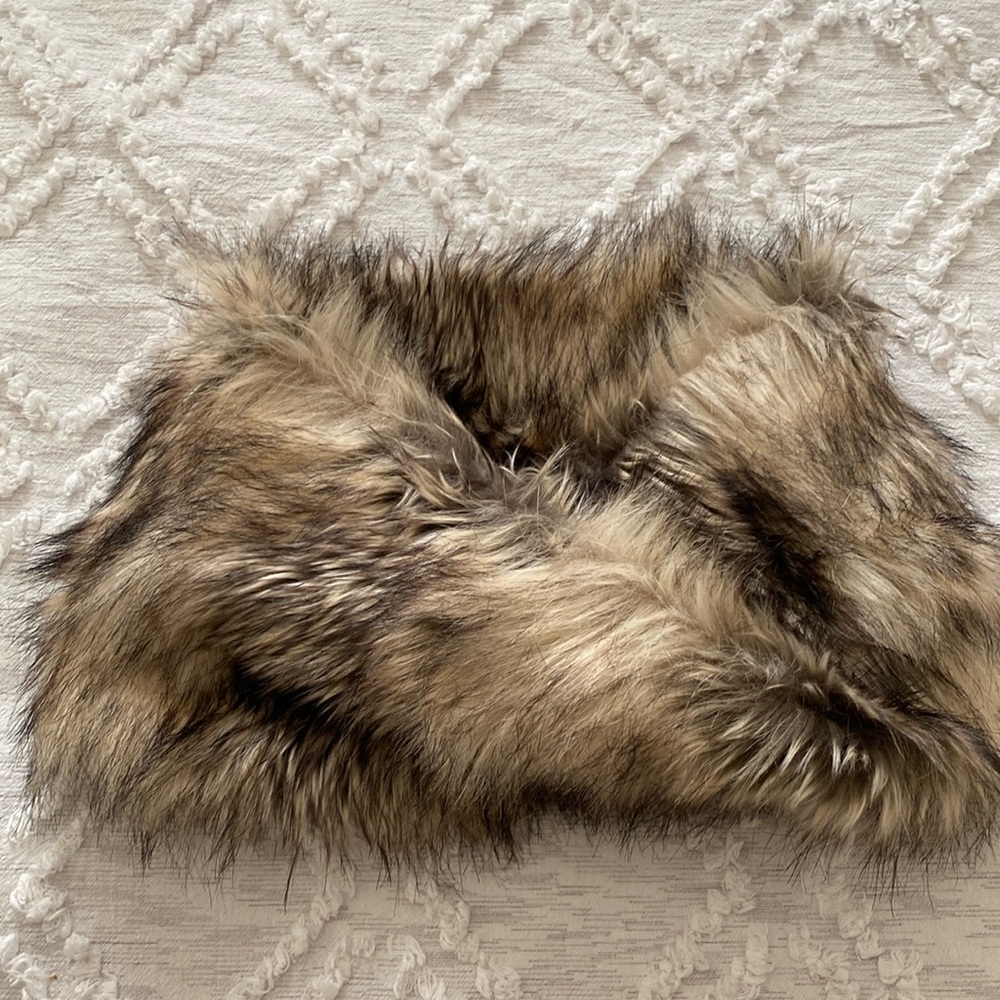 Faux Fur Wrap Infinity Scarf